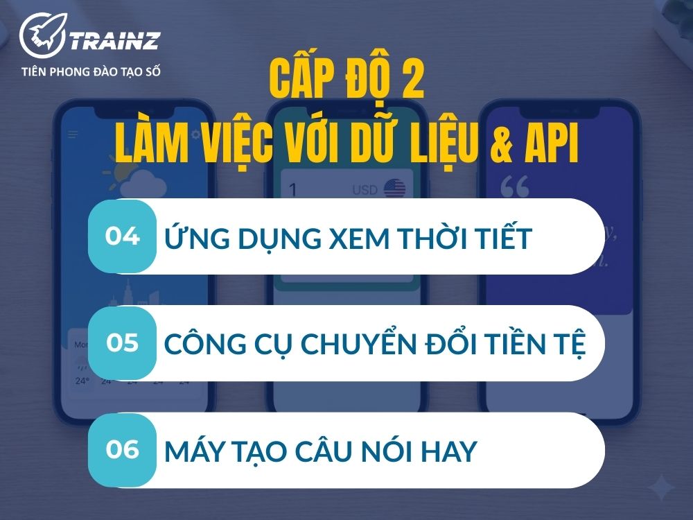 Cấp độ 2 - Làm việc với Dữ liệu & API